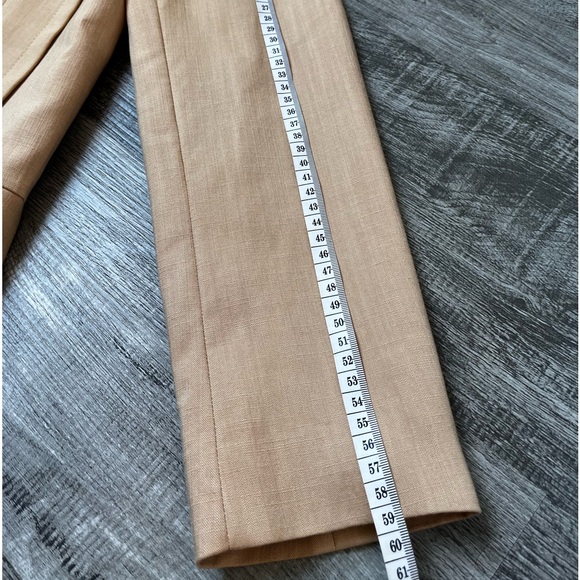 ZARA WOMAN FRONT FLAP POCKETS BLAZER IN BEIGE - Picture 6 of 6